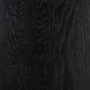 Large Black Oak Extendable Dining Table - Seats 6 - 8 - Wave