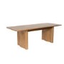 Large Rustic Oak Extendable Dining Table - Seats 6 - 8 - Wave