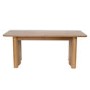 Large Rustic Oak Extendable Dining Table - Seats 6 - 8 - Wave