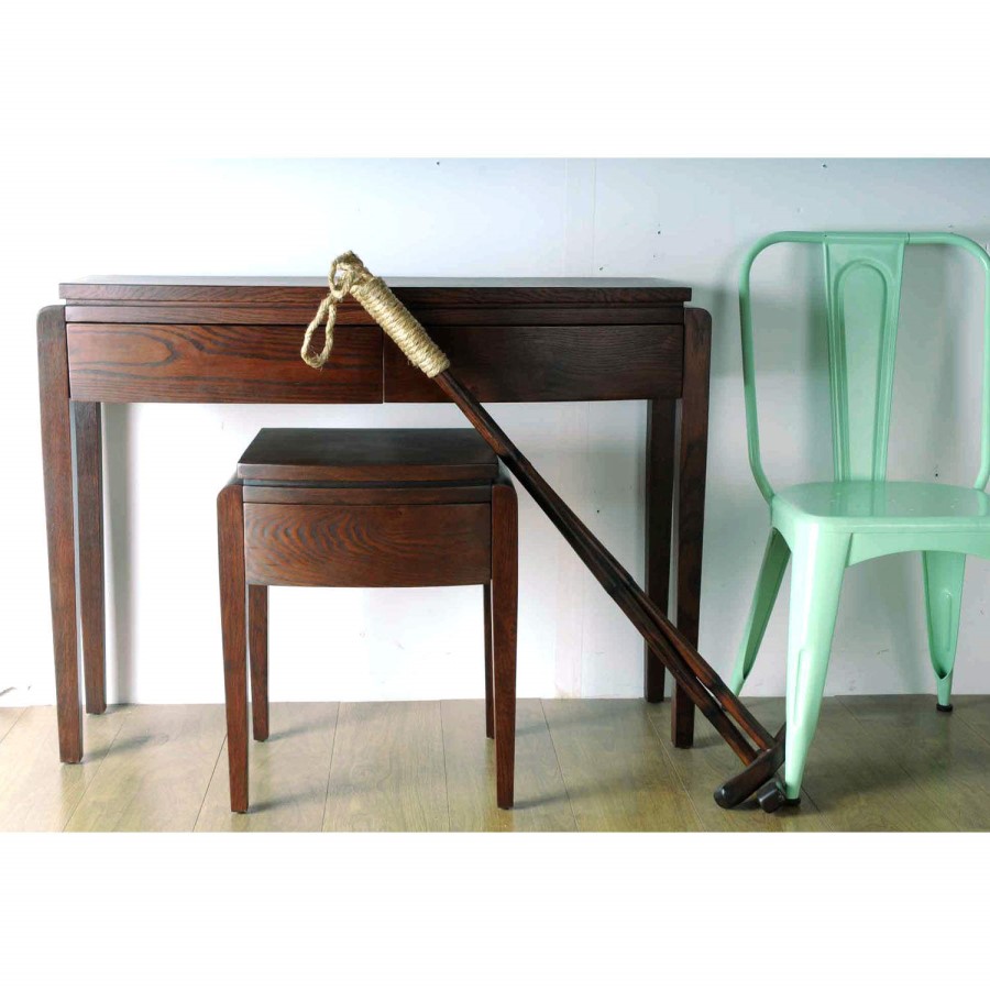 Belvedere Oak Old English Finish Medium Console Table  