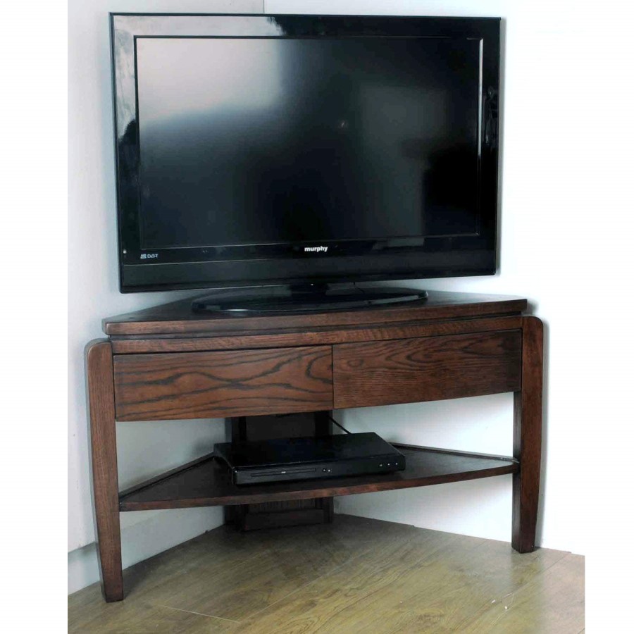 Belvedere Oak Old English Corner TV Unit  