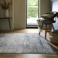 Washable Persian Blue Rug - 170 x 120 cm - Venice - Origins
