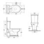 Close Coupled Toilet with Soft Close Seat - RAK Washington