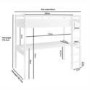 ONLY OPENED - High Sleeper Loft Bed With Desk In White - Wyatt