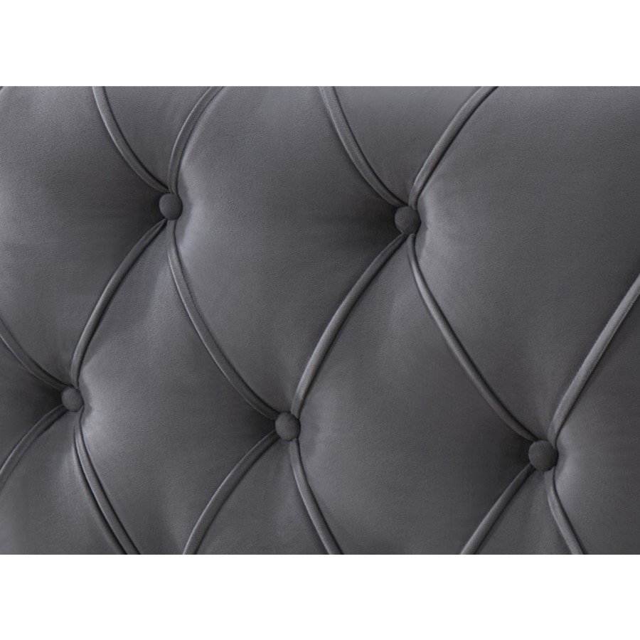 Birlea Woodbury King Size Upholstered Grey Ottoman Bed 