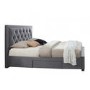 Birlea Woodbury King Size Upholstered Grey Ottoman Bed