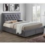 Birlea Woodbury King Size Upholstered Grey Ottoman Bed
