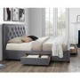 Birlea Woodbury Super King Upholstered Grey Ottoman Bed 