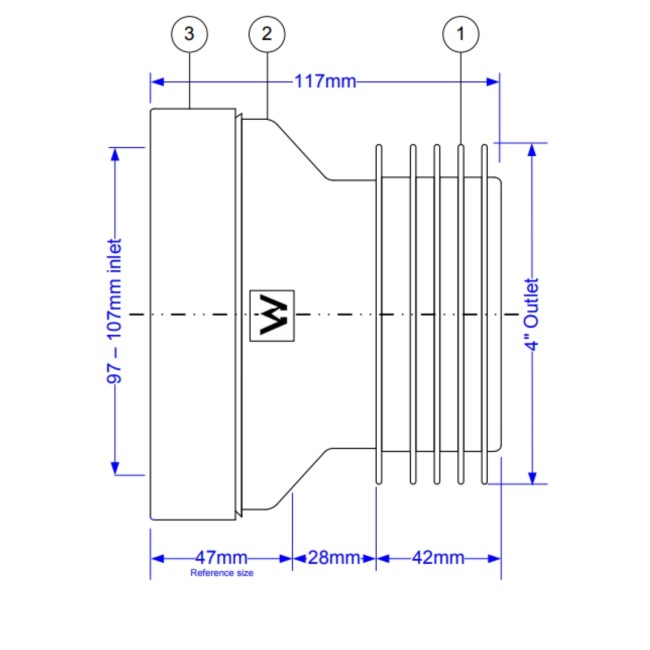 McAlpine WC Pan Connector 1