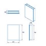 Croydex Chrome Mirrored Bathroom Cabinet 610 x 760mm