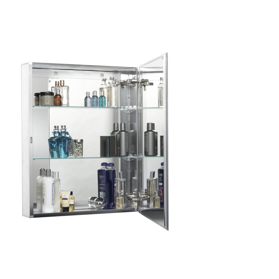 Croydex Chrome Mirrored Bathroom Cabinet 610 x 760mm