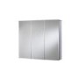 Croydex Chrome 3 Door Mirrored Bathroom Cabinet 914 x 660mm