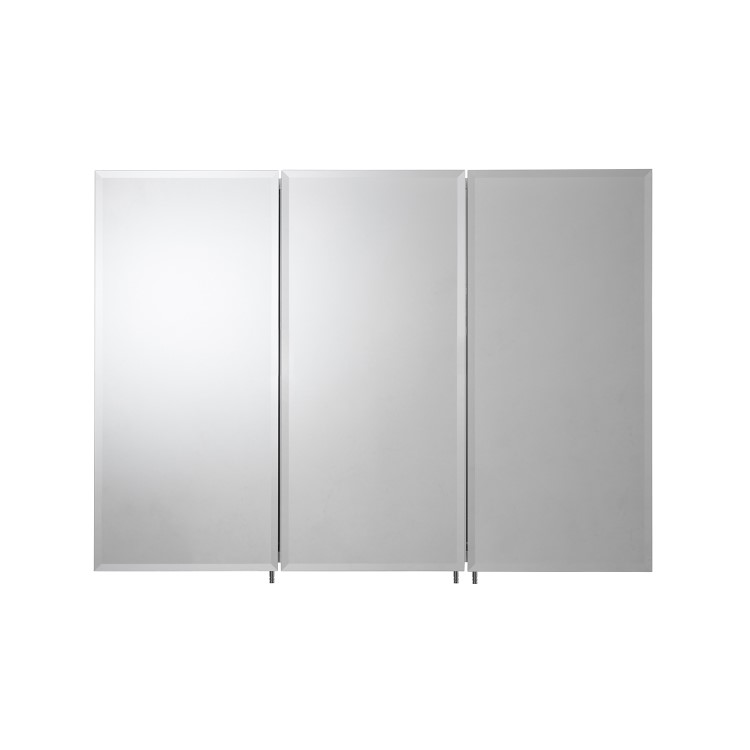 Croydex Chrome 3 Door Mirrored Bathroom Cabinet 914 x 660mm