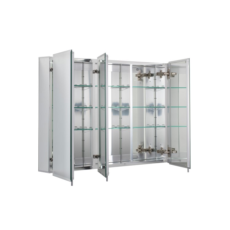 Croydex Chrome 3 Door Mirrored Bathroom Cabinet 914 x 660mm