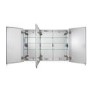 Croydex Chrome 3 Door Mirrored Bathroom Cabinet 914 x 660mm