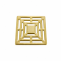 Brushed Brass Grate Waste Cover 115x115mm -Lagoon