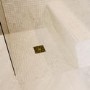 Brushed Brass Grate Waste Cover 115x115mm -Lagoon