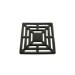 Matt Black Grate Waste Cover 115x115mm -Lagoon