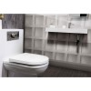 Polymarble Back to Wall WC Toilet Unit - Without Toilet - W500 x H790mm