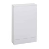 White Slimline WC Toilet Unit - Without Toilet - W490 x H780mm