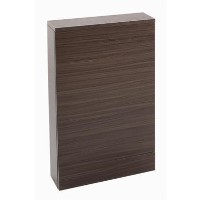 Walnut Slimline WC Toilet Unit - Without Toilet - W490 x H780mm