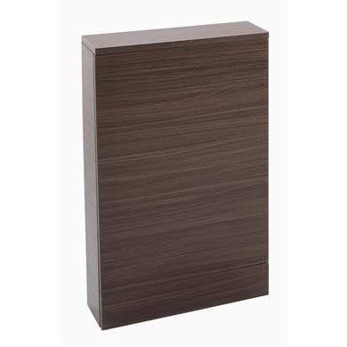 Walnut Slimline WC Toilet Unit - Without Toilet - W490 x H780mm