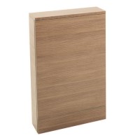 Oak Slimline WC Toilet Unit - Without Toilet - W490 x H780mm