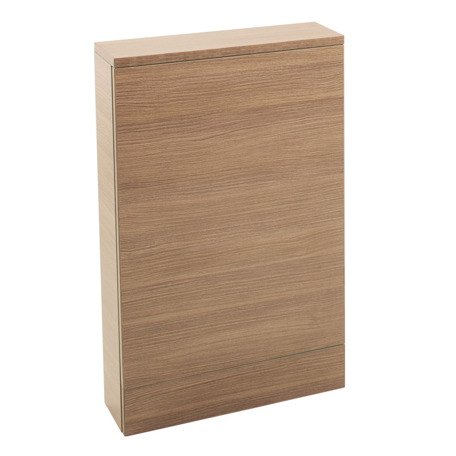 Oak Slimline WC Toilet Unit - Without Toilet - W490 x H780mm