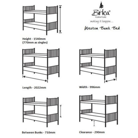 Birlea Furniture Weston Bunk Bed