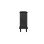 Large Black Sideboard with 3 Glass Doors - Westport
