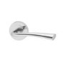 Internal Polished Chrome Lever Fire Door Handle with Latch and Hinges Pack - 75mm Latch - Weser - XL Joinery