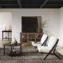 Large Walnut Sideboard with 3 Glass Doors - Westport