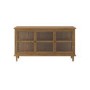 Large Walnut Sideboard with 3 Glass Doors - Westport