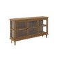 Large Walnut Sideboard with 3 Glass Doors - Westport