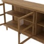 Large Walnut Sideboard with 3 Glass Doors - Westport