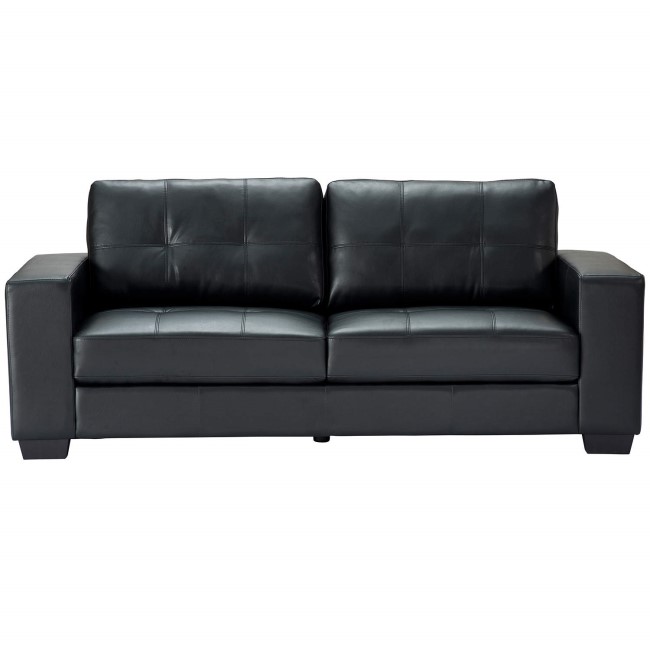 World Furniture Durban 3 Seater Sofa in Black  