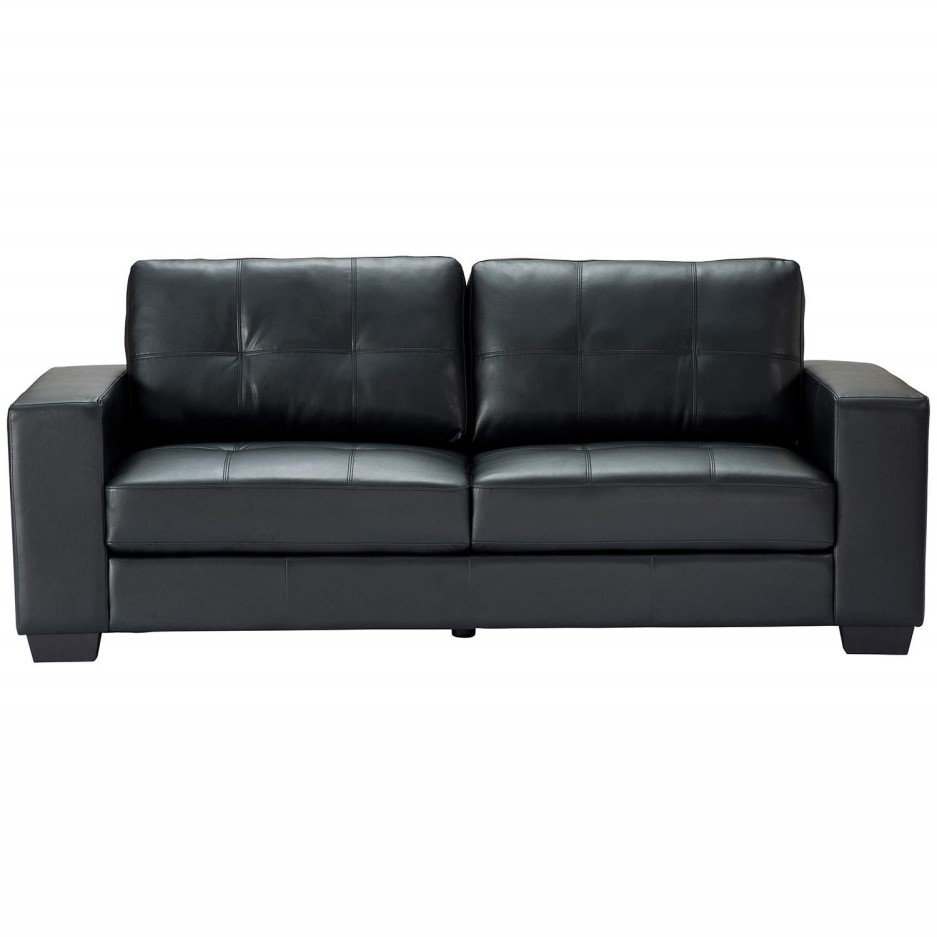 World Furniture Durban 3 Seater Sofa in Black Furniture123