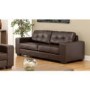 World Furniture Durban Bonded Leather 3 Seater Sofa in Brown  