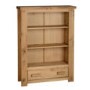 Seconique Tortilla 1 Drawer Bookcase in Distressed Waxed Pine