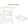 Seconique Tortilla 1 Drawer Bookcase in Distressed Waxed Pine
