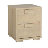 Seconique Cambourne 2 Drawer Bedside Chest - Sonoma Oak Effect Veneer