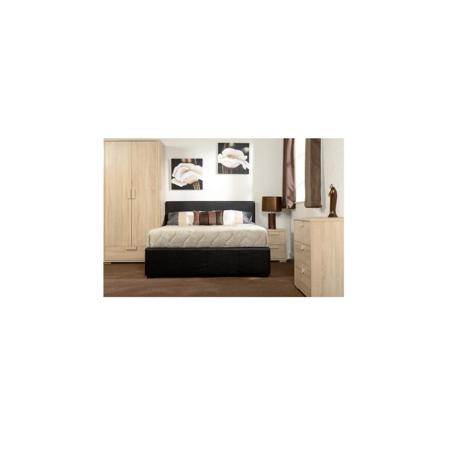 Seconique Cambourne 2 Drawer Bedside Chest - Sonoma Oak Effect Veneer