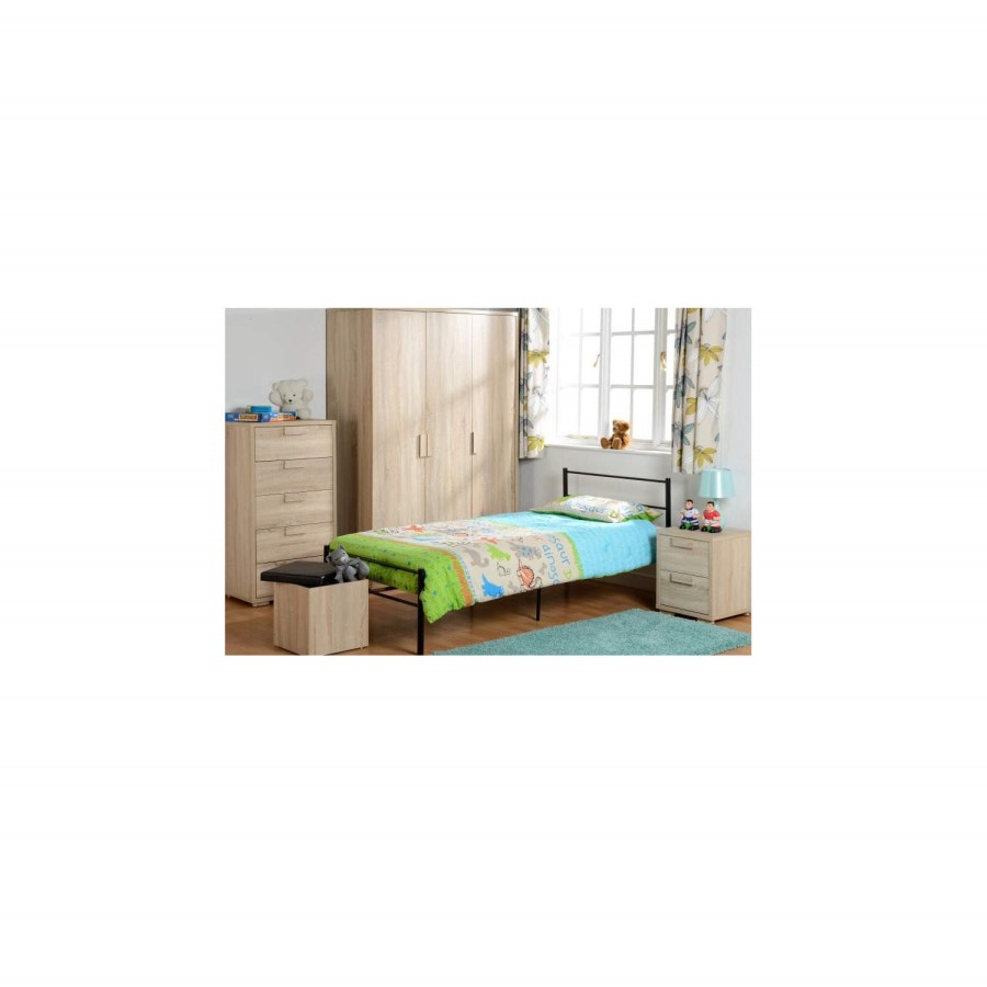 Seconique Cambourne 2 Drawer Bedside Chest - Sonoma Oak Effect Veneer