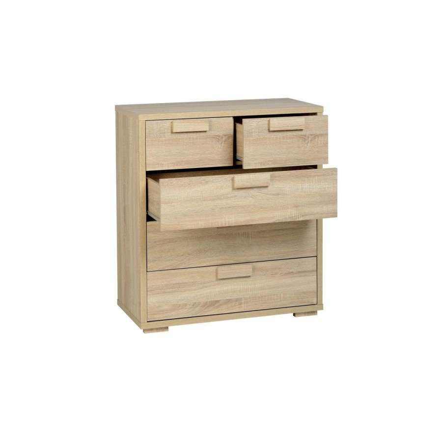 Seconique Cambourne 32 Drawer Chest - Sonoma Oak Effect Veneer
