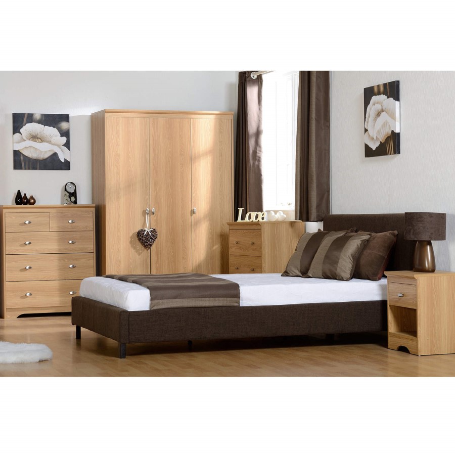 Seconique Regent 3 Door Wardrobe in Teak