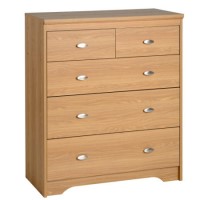 Seconique Regent 3+2 Drawer Chest in Teak Effect