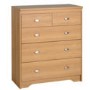 Seconique Regent 3+2 Drawer Chest in Teak Effect