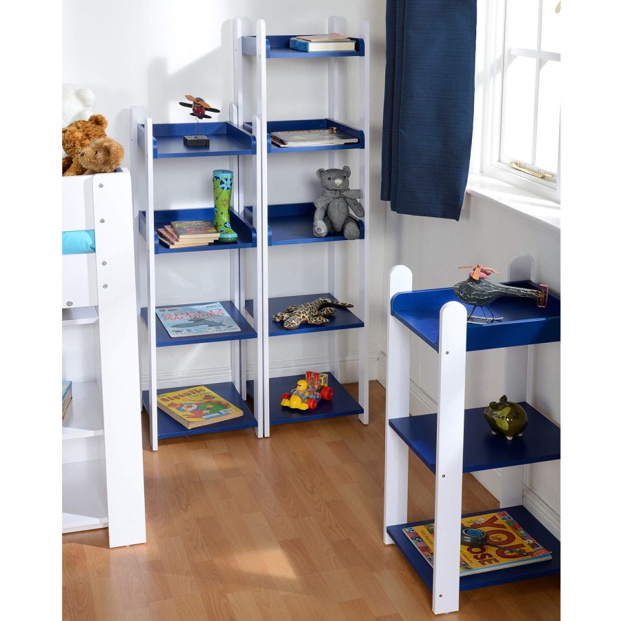 Seconique Lollipop 4 Shelf Unit in Blue and White