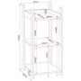 Seconique Lollipop 3 Shelf Unit in Pink and White
