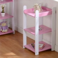 Seconique Lollipop 3 Shelf Unit in Pink and White